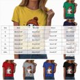thumbnail image 4 of TOWED22 Halloween Shirts for Women Cute Ghost with Coffee Pumpkin Shirts Cute Fall Short Sleeve Graphic Tee Tops(Yellow,XXL), 4 of 6