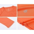 thumbnail image 4 of Xidunhg Men's Rash Guard Long Sleeve Shirt UPF 50 Sun Protection Quick Dry Moisture Wicking Lightweight for Swimming Surfing Outdoor Orange L, 4 of 8