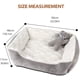 thumbnail image 3 of Cama para Perros Cojín Relajante para Perros De Cintura Media Cama para Gatos Lavable Cojín para Gatos Indestructible Cama para Gatos De Felpa Gris 56 * 46 * 17 Cm, 3 of 4