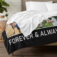 thumbnail image 5 of Custom Blanket with Photo Text Personalized Throw Blanket Personalized Gift Flannel Blanket Birthday Halloween Christmas Customized Picture Blanket for Mother Baby Father Adult Friends Lovers Pets, 5 of 6