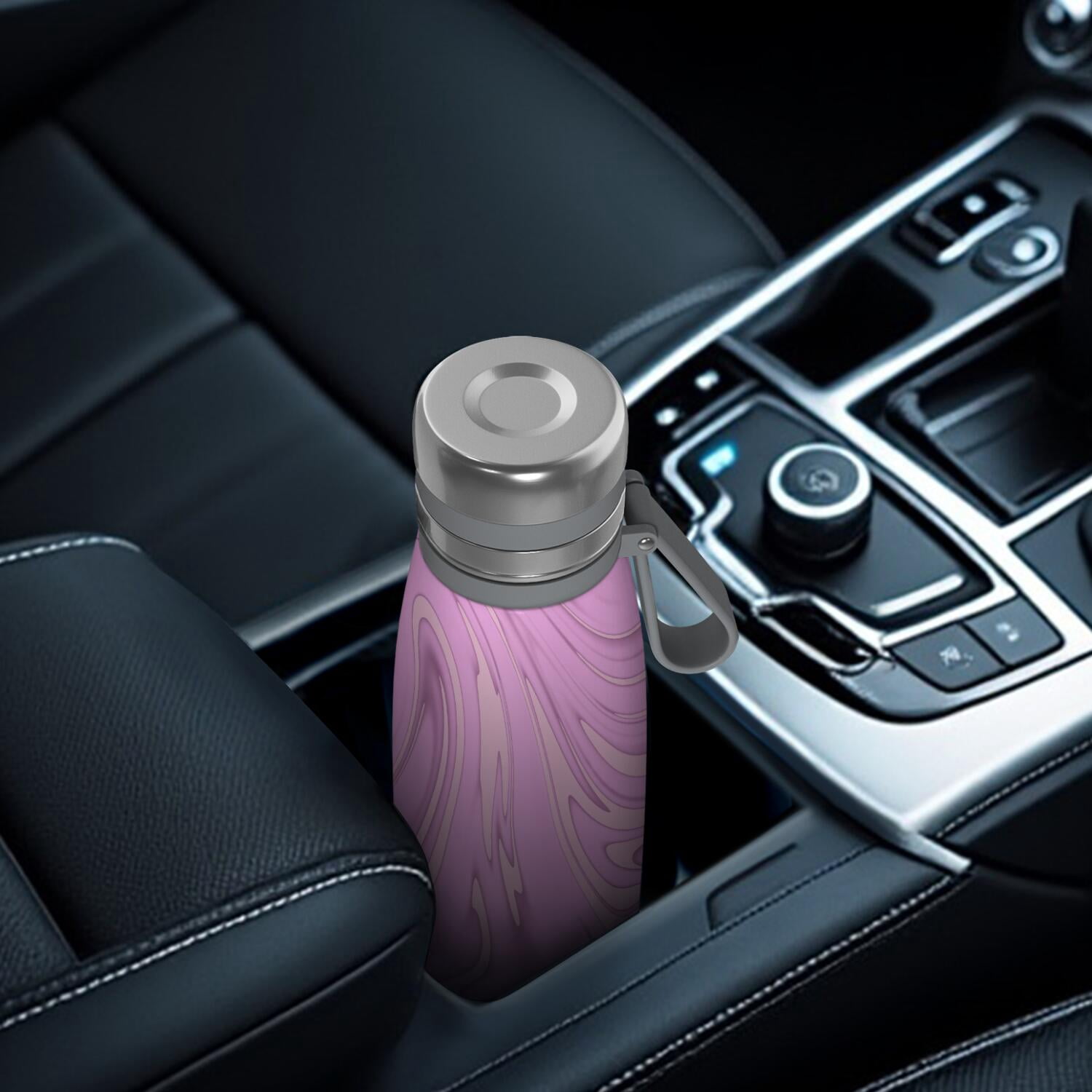 29oz Insulated Water Bottle with Tea Infuser, Stainless Steel Travel Mug, Liquid & Marble Print
