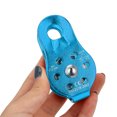 thumbnail image 3 of 26KN Climbing Pulley, Aluminium Alloy Micro Pulley, Heavy Duty Single Swivel Rope Pulley, Rescue Climbing Dual Pulley, For 12mm-14mm Rope, 3 of 7