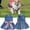 L, variant on Pet Dog Summer Clothes with Bow-knot Decoration Fashion Casual Princess Dress Puppy Shirt Clothes for XS-XL Dog Puppy