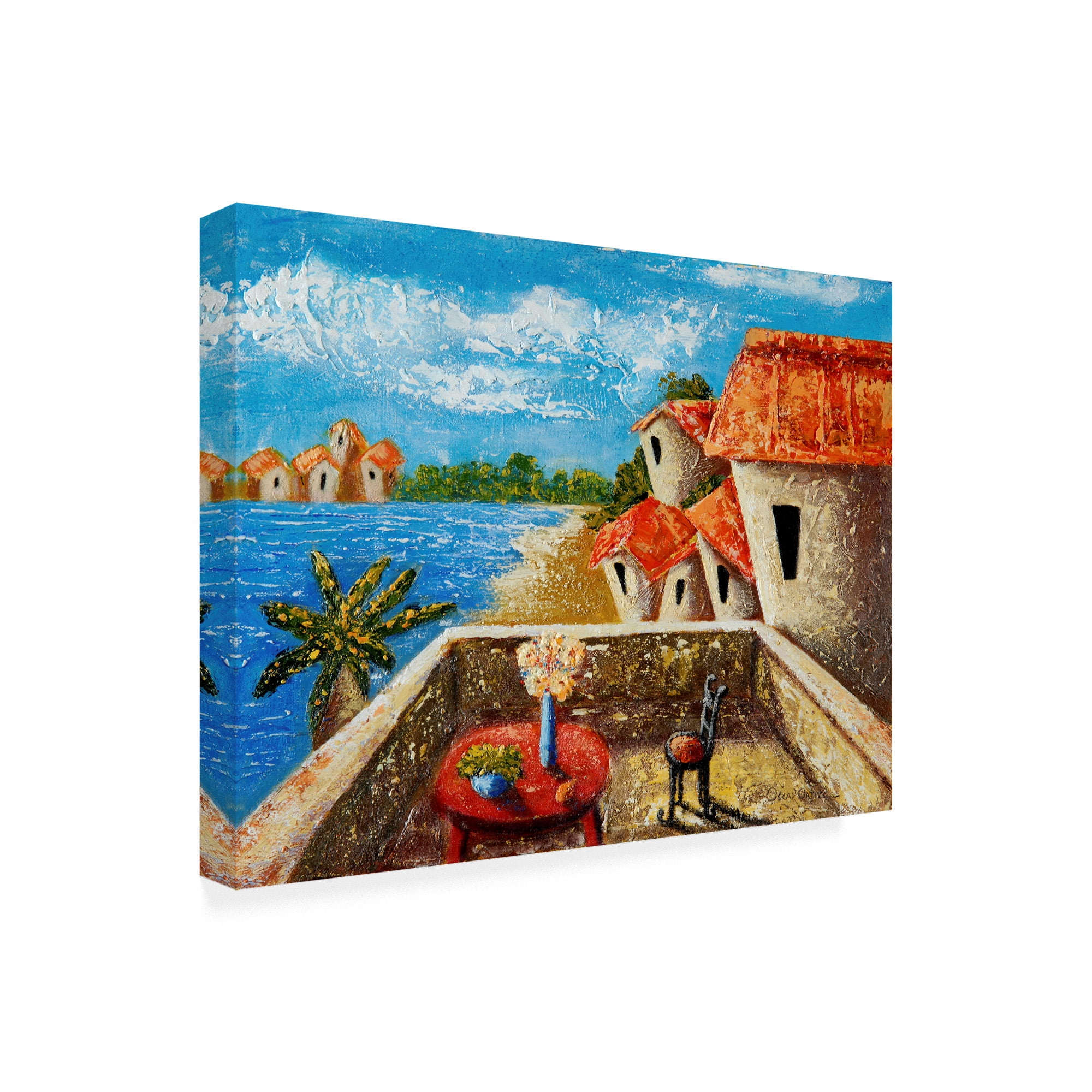 Trademark Fine Art 'Playa Gorda Ii' Canvas Art by Oscar Ortiz