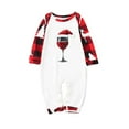thumbnail image 4 of Yievot Family Christmas Pajamas Matching Sets PJ's Sleepwear Printed Long Sleeve Shirts and Plaid Pants 2 Piece Soft Loungewear Pjs Set, 4 of 6