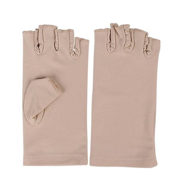 TISHITA Anti Lamp Gloves Nail Dryer Protection Tools Anti Sun Glove Beige 