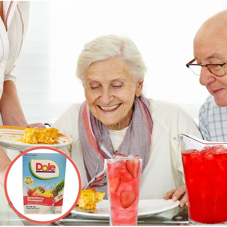 Dole Drink Mix Strawberry Pineapple, Low-Calorie Powder, Makes 18