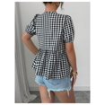 thumbnail image 2 of Blusa WDIRARA de manga corta abullonada con estampado floral para mujer, 2 of 6