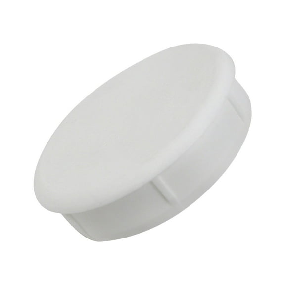 Rok Hardware 35mm (1-3/8") Plastic Hole Plug, White, 10 Pack