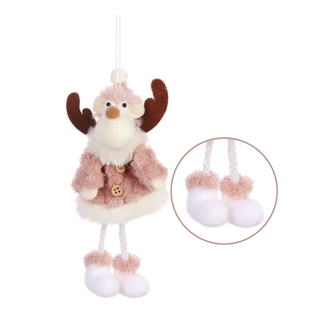 Cateissary Colgante de Navidad Profit, muñeca decorativa de felpa suave, árbol de Navidad colgante Kits de decoración para fiestas