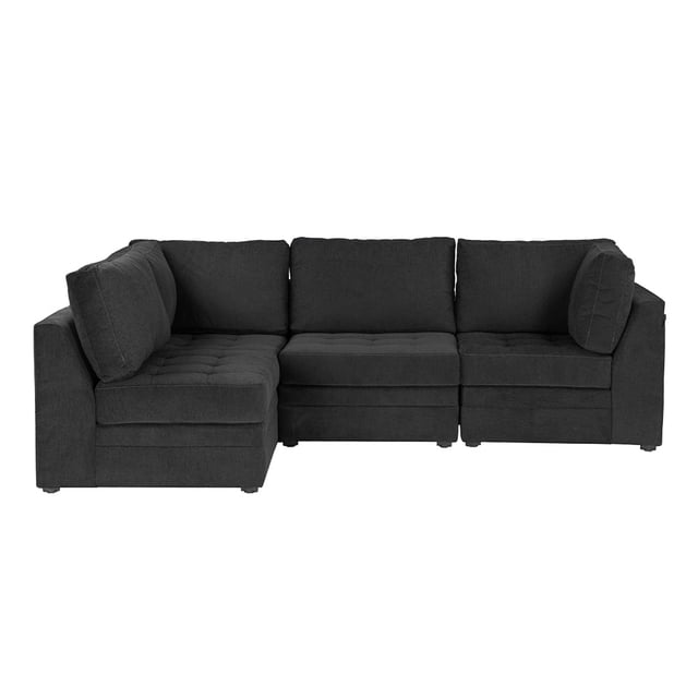 Sala Modular 4 Plazas Dicasa Versa Negro
