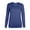 01-Navy, variant on Women's Crew Neck Long Sleeve Shirts Basic Loose Fit Layering Top Casual Solid Color Spring Trendy Blouse 2026 Dressy Lightweight Comfy Outfits Going Out Tops Ladies Fashion Trendy