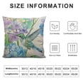 thumbnail image 5 of Nawypu Bird and Floral Decoration Throw Pillow Cushion Covers Watercolor Flowers Butterflies and Hummingbird Decorator Funny Pillows for Sofa Fall Home Decor Couch Pillow Case, 5 of 5
