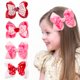 thumbnail image 3 of Valentines Bows Clips 4 Pulgadas Día De San Valentín Hair Bow Clips Cinta De Doble Capa Pasadores Para El Cabello Lazos Para El Cabello Pinzas De Cocodrilo Bowknot Horquillas Para Mujeres 4 Piezas Moyic AP005548-00, 3 of 6