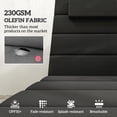 thumbnail image 3 of Outsunny Foldable Lounge Chair Cushion Set of 2, UPF50+ 230gsm Olefin and 25D High-Density Foam, Chaise Lounge Cushion Set, 80" x 26", Black, 3 of 9