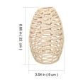 thumbnail image 2 of HINTRMENT Large Rattan Lampshade Lamp Cover Khaki Paper Rope Decoration For Restaurant 1Pack, 2 of 5