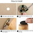 thumbnail image 5 of Wehilion Furniture Legs Round Solid Wood Furniture Feet Couch Legs Sofa Legs Replacement Legs for Armchair, Cabinet, Chair, Dresser or Home DIY Projects, Natural, 5 of 8