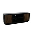 thumbnail image 3 of Stylish 66" Tv Console - Holds Up To 80" Tvs Black And Walnut 66 Inch Stand For 80 Inches Finish Smart Design, 3 of 3