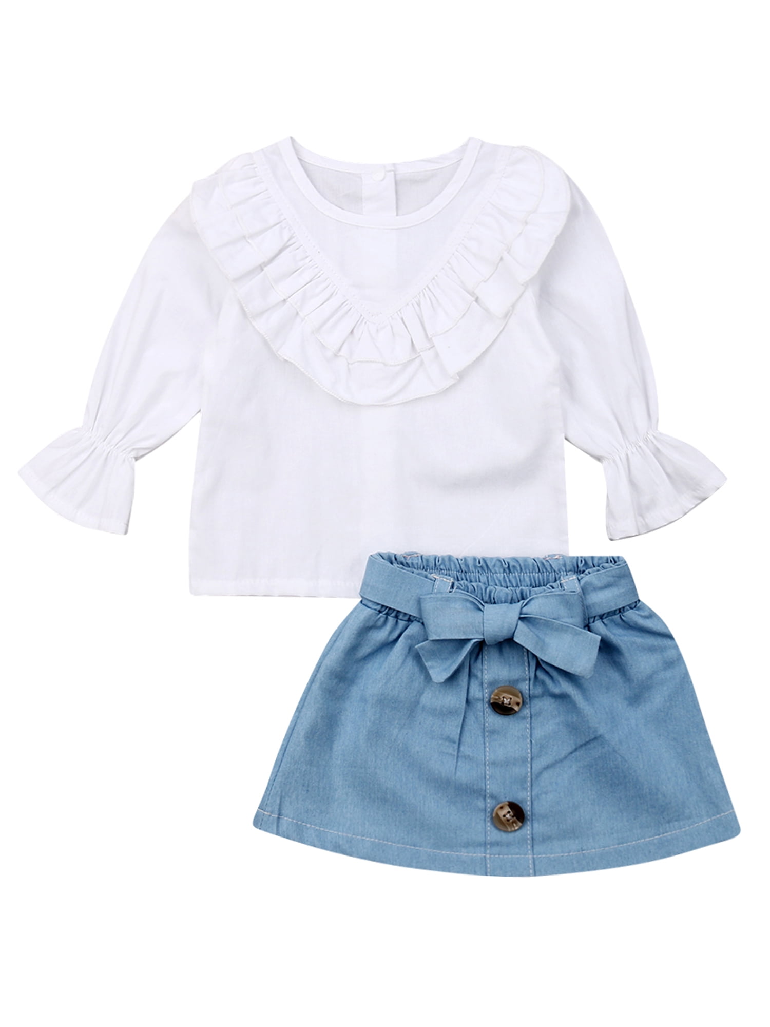 denim baby girl outfit