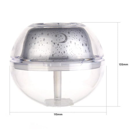 

Mini USB Humidifier Crystal Colorful Night Atmosphere Light Star Projection Humidifier Home Humidifier