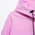 thumbnail image 4 of Womens Rain Jacket With Hood Waterproof Lightweight Packable Pullover Half Zip Rain Coat For Hiking Golf With Pocket, 4 of 8