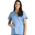 thumbnail image 1 of Blossom by Maevn Women's Signature V-Neck Solid Scrub Top, 1 of 1