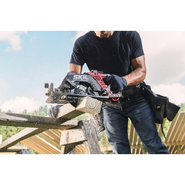 SKIL 2x20V Brushless 7-1/4'' Rear Handle Circular Saw Kit with PWR