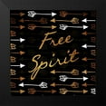 thumbnail image 2 of Grey, Jace 12x12 Black Modern Framed Museum Art Print Titled - Free Spirit, 2 of 5
