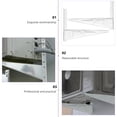 thumbnail image 2 of Durable Air Conditioner Mount Rack with High Load-Bearing Capacity 1 Pair Silver Cold Rolled Steel, 2 of 8