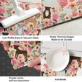 thumbnail image 3 of Boston Terrier Dogs with Pioneer Flower Kitchen Rug Mat,Kitchen Runner Rugs Non Skid Washable,Decorative Kitchen Floor Mats for Kitchen,Sink,Laundry,17"X47", 3 of 5