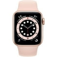 thumbnail image 2 of Refurbished Apple Watch Series 6 Stainless Steel 40mm A2293 (GPS + Cellular) Gold w/ Wireless Earbuds, 2 of 5