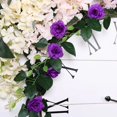 thumbnail image 3 of BalsaCircle 6 feet Purple Silk Rose Flowers Garland Leaves Wedding Bouquets, 3 of 8