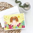 thumbnail image 2 of Easter Eggs Pekingese Red White Greeting Cards and Envelopes Pack of 8, 2 of 2