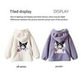 thumbnail image 4 of Thickened Lambhair Anime Sanrioed Kuromi Y2K Girl Cartoon Hooded Jacket Top for Kawaii Kids - Cozy Autumn Winter Outwear Clothing, 4 of 6
