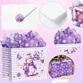 thumbnail image 6 of Purple Christmas Gift Wrapping Set - Non-Traditional Purple Theme with Gift Bags, Wrapping Paper, Stickers & Cards for Holiday Parties, 6 of 8
