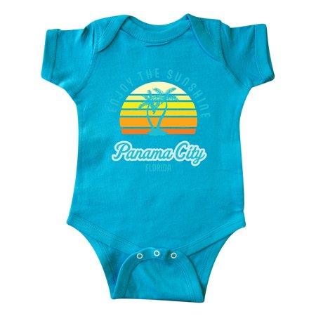 

Inktastic Summer Enjoy the Sunshine Panama City Florida in Blue Gift Baby Boy or Baby Girl Bodysuit