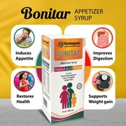 Herboganic Bonitar Appetizer Herbal Syrup - Improves Digestion, Appetite and Weight Gain 8 oz