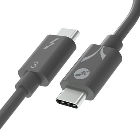UPC: 0840025250147 | SABRENT Thunderbolt™ 3 (Certified) USB Type-C Cable | up to 40 Gbps | Supports 100W (5A  20V) Charging | E-Mark Chip | (7.8 / 20 cm) in Gray (CB-T320-GRY)