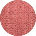thumbnail image 1 of Ahgly Company Indoor Round Abstract Red Modern Area Rugs, 7' Round, 1 of 4