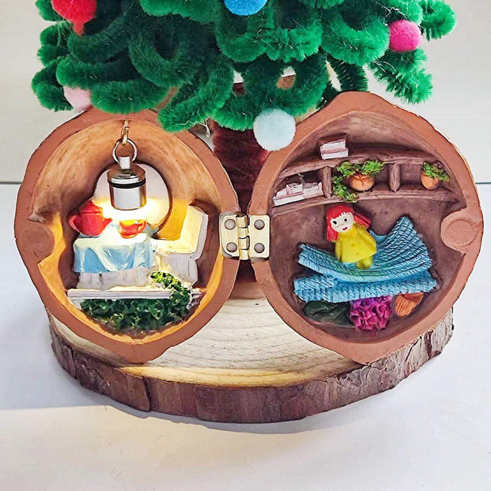 Miniature Walnut Shell World Handcrafted Walnut Shell Decoration