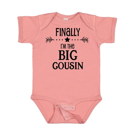 

Inktastic Finally I m the Big Cousin Gift Baby Boy or Baby Girl Bodysuit