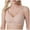Beige, variant on 2 Pack Womens Bras Transparent Shoulder Strap Cordless Backless Spongeless With Convertible Shoulder Straps Bras