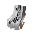 thumbnail image 4 of Mr Mrs Soft Flannel Fleece Throw Blanket, Hand Drawn Brush Pen Lettering Design Curved and Swirled Lines Monochrome Words, Cozy Plush for Indoor and Outdoor Use, 50" x 60", Black White, by Ambesonne, 4 of 6