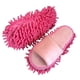 thumbnail image 2 of Pantuflas de trapeador perezosas, zapatos de limpieza desmontables para limpiar el polvo del piso y la suciedad. Rosado, 2 of 6