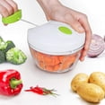 thumbnail image 2 of Manual Food Chopper - Hand Pull Mincer Blender Mixer Food Processor G, 2 of 4
