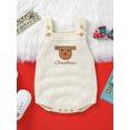 thumbnail image 2 of Wassery Baby Boys Girls Christmas Romper Clothes 3M 6M 9M 12M 18M Newborn Boys Girls Sleeveless Santa Claus Embroidery Knit Onesie Bodysuit, 2 of 8
