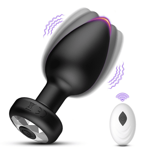 Anal Plug, Centerel Remote Vibrating Anal Plug with 6 Vibration Modes Sex Toys for Men Women