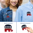 thumbnail image 5 of Buy 2 get 10% off US Election Brooch Exquisite Alloy Rhinestone Badge Pin Suit Jacket Accessories, 5 of 5