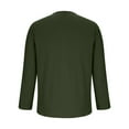 thumbnail image 7 of SHTXOZHI Fall Tee Shirts for Men Long Sleeve Lace-Up Pullover Shirts Solid Color Casual Tops, 7 of 7