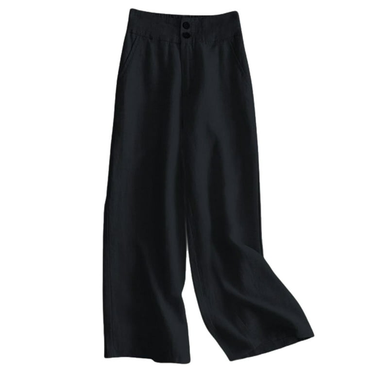 SNKSDGM Women's Plus Khaki Pants for Women Plus Size Black Dress